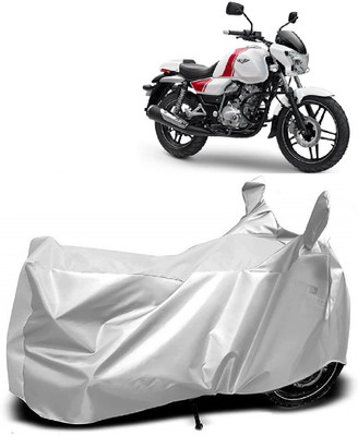 AutoKick Two Wheeler Cover for Bajaj(V 150, Silver)