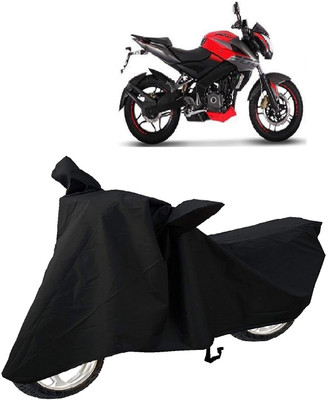 AutoKick Two Wheeler Cover for Bajaj(Pulsar 200 NS DTS-i, Black)