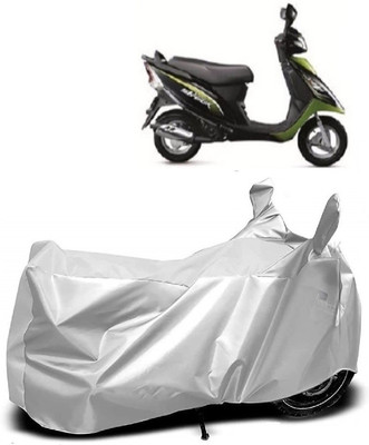 AutoKick Two Wheeler Cover for TVS(Scooty Streak, Silver)
