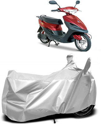 AutoKick Two Wheeler Cover for Avon(E Scoot, Silver)