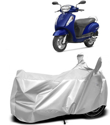 Autoprime Two Wheeler Cover for Suzuki(Access, Silver)