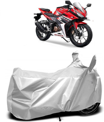 Autoprime Two Wheeler Cover for Honda(CBR 150R, Silver)