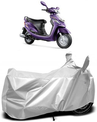 AutoKick Two Wheeler Cover for Mahindra(Rodeo, Silver)