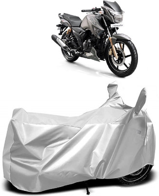 Autoprime Two Wheeler Cover for TVS(Apache RTR 180, Silver)