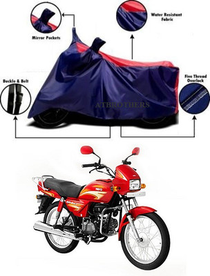 ATBROTHERS Waterproof Two Wheeler Cover for Hero(Splendor NXG, Blue, Red)