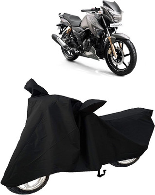AutoKick Two Wheeler Cover for TVS(Apache RTR 180, Black)
