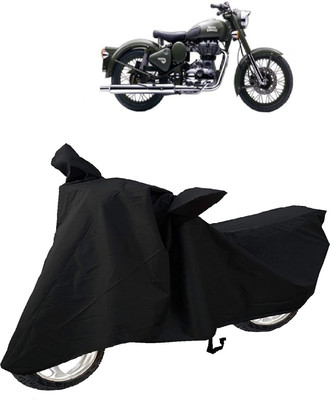 AutoKick Two Wheeler Cover for Royal Enfield(Beat, Black)