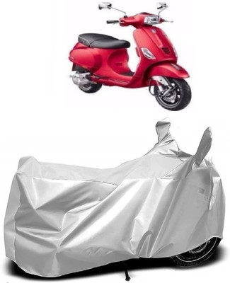 AutoKick Two Wheeler Cover for Piaggio(Vespa SXL, Silver)