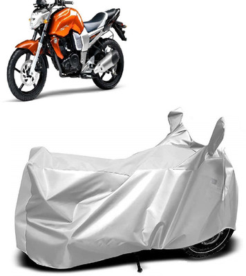 Autoprime Two Wheeler Cover for Yamaha(FZ16, Silver)