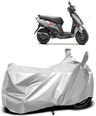 Autoprime Two Wheeler Cover for Suzuki(Let's, Silver)