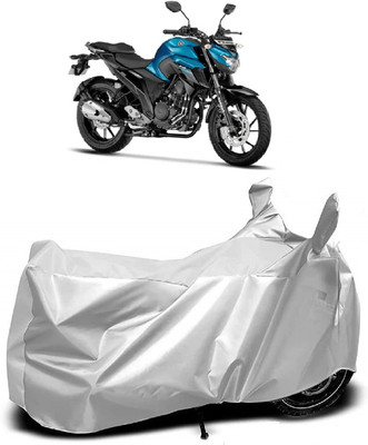 AutoKick Two Wheeler Cover for Yamaha(FZ, Silver)