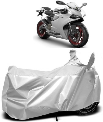 Autoprime Two Wheeler Cover for Ducati(899 Panigale, Silver)