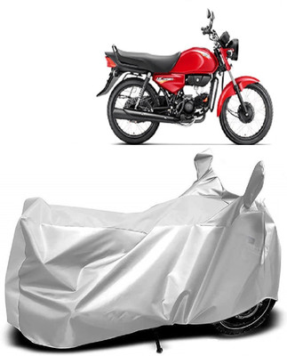 AutoKick Two Wheeler Cover for Hero(CD deluxe, Silver)