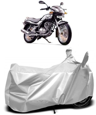 AutoKick Two Wheeler Cover for TVS(Fiero F2, Silver)