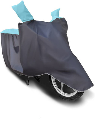 APNEK Waterproof Two Wheeler Cover for Bajaj(V15, Grey, Blue)