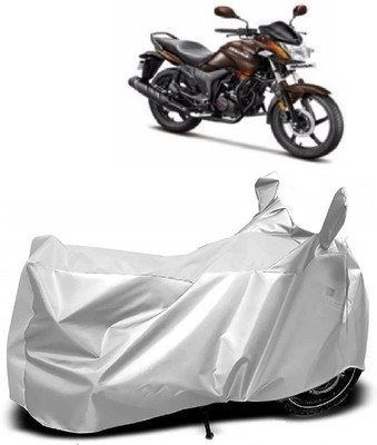 Autoprime Two Wheeler Cover for Hero(Hunk, Silver)