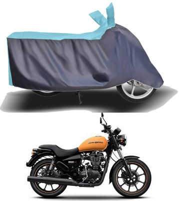 Genipap Two Wheeler Cover for Royal Enfield(Thunderbird 350, Grey, Blue)