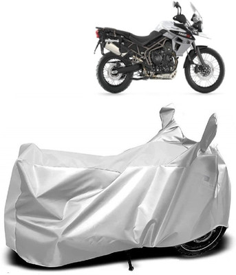 AutoKick Two Wheeler Cover for Triumph(Tiger 800 XCA, Silver)