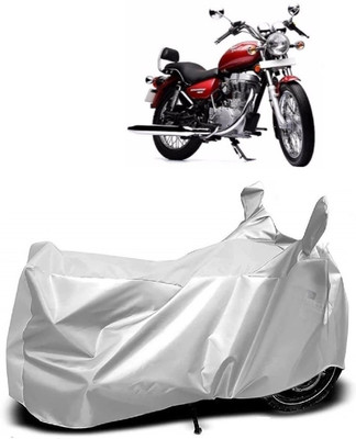 Autoprime Two Wheeler Cover for Royal Enfield(Twin spark, Silver)