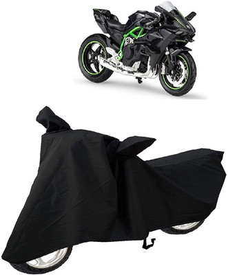 AutoKick Two Wheeler Cover for Kawasaki(Ninja, Black)