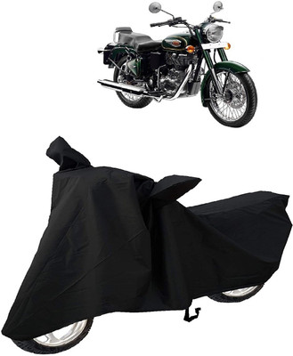 AutoKick Two Wheeler Cover for Royal Enfield(Bullet 500, Black)