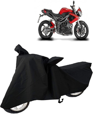 Autoprime Two Wheeler Cover for DSK Benelli(TNT R, Black)