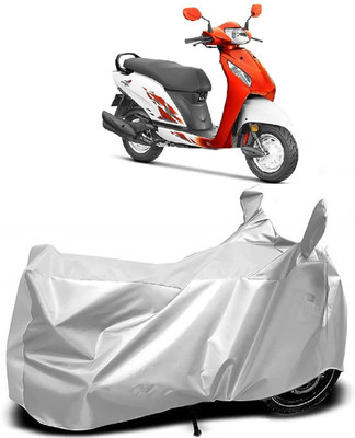 Autoprime Two Wheeler Cover for Honda(Activa i, Silver)