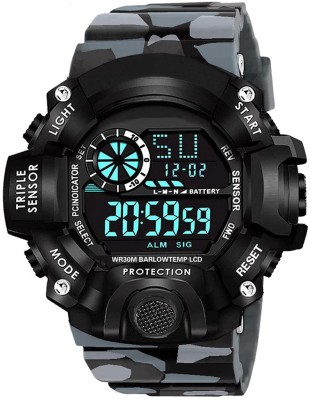 MATRIX DG-GRY-MILT-01 Digital Watch  - For Boys