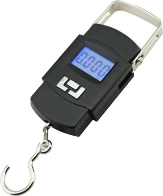 Glancing Portable Hanging Luggage Weight Machine Digital for Weighing Household Items Smiley Pocket Weight Machine /204/AGl Weighing Scale(Black)