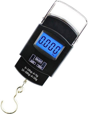 Glancing Digital Luggage Weighing Scale for Flights and Travel; Portable, Hanging Weight Machine for Bags and Baggage 50 KG /195/KGl Weighing Scale(Black)