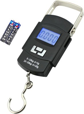 PRATYANG 10g-50Kg Digital Hanging Luggage Fishing Portable Weight Scale Weighing Scale(Black)