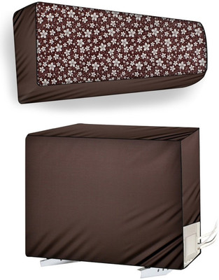 The Furnishing Tree Air Conditioner  Cover(Width: 114.3 cm, Set of 2 Ton Split AC Cover)