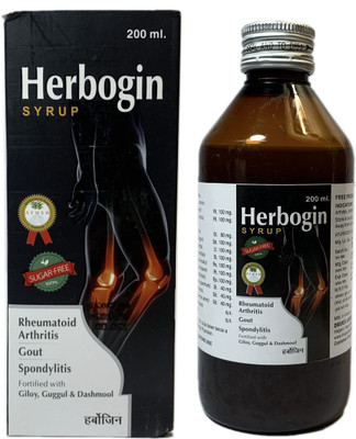 Drugs Laboratories Herbogin Syrup For Joint Pain | Sugar Free | 450 ML(450 ml)