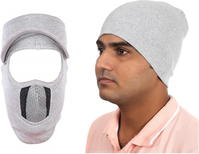 H-Store White Bike Face Mask for Men & Women(Size: Free,  Balaclava)