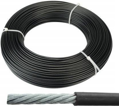 HACKERX Gym Machine Wire PU Coated Rope Cable Inside Steel Pull-up Bar