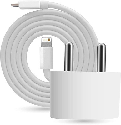 MIFKRT 5 W 5 A Wall Charger for Mobile with Detachable Cable(White, Cable Included)