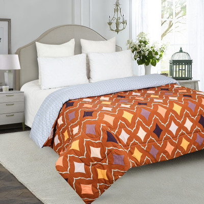Signature Printed Double Comforter for  Heavy Winter(Microfiber, Multicolor)