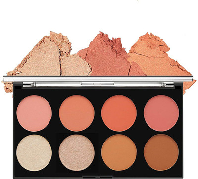 MARS Fantasy Matte Blusher with Highlighter and Contour Palette(Shade-01)