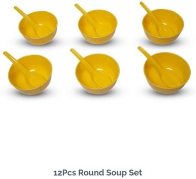 DOYAL Polypropylene Soup Bowl(Pack of 12, Multicolor)