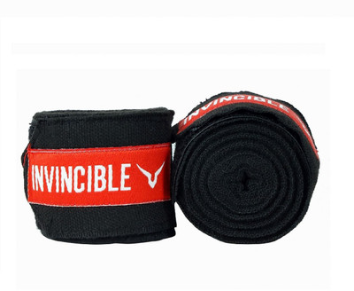Invincible HW757 Black Boxing Hand Wrap(Black, 250)