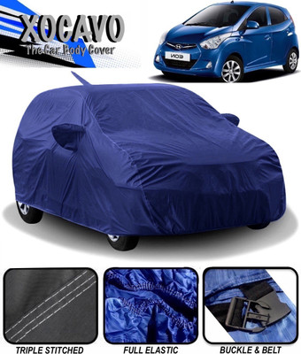 XOCAVO Car Cover For Hyundai Eon (With Mirror Pockets)(Multicolor)