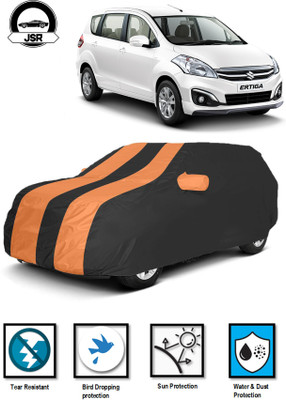 J S R Car Cover For Maruti Suzuki Ertiga (With Mirror Pockets)(Black, Orange)