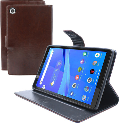 Mystry Box Flip Cover for Lenovo Tab M8 (TB-8505X/TB-8505F) 2019(Brown, Flexible, Pack of: 1)