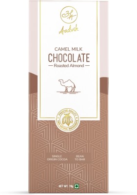 Aadvik Camel Milk Chocolate Roasted Almonds 70g Premium Quality Bars(70 g)