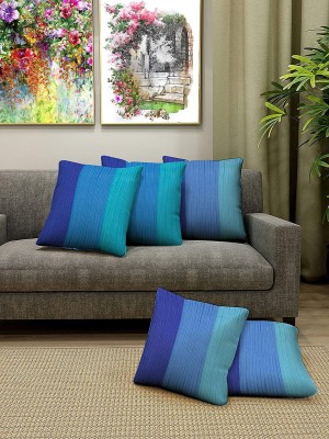 Bluegrass Striped Cushions Cover(Pack of 5, 40 cm*40 cm, Blue)
