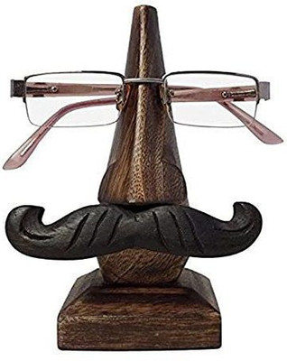 Bogenlite 1 Compartments Wood Eyeglass Holder Stand(Brown)