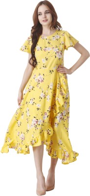 Pratyusha Women Maxi Yellow Dress