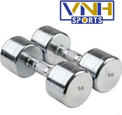 vnh Pair of 10Kg(10Kg X 2) Steel Fixed Weight Dumbbell(10 kg)