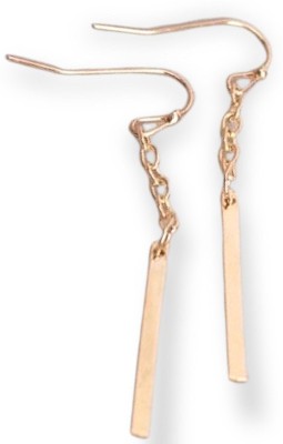 RVM Jewels Stick Bar Style Long Needle Gold Plated Fashion Hanging Sui Dhaaga Drop & Dangle Earrings For Women & Girls Alloy Drops & Danglers
