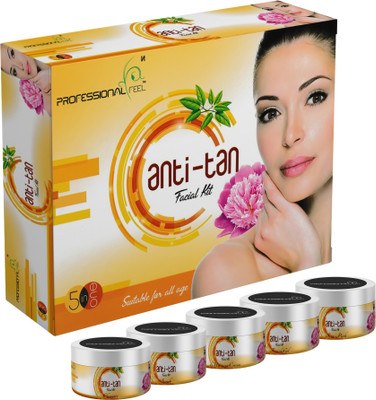 PROFESSIONAL FEEL D-Tan Facial Kit for men's and Women's Sll Type skin Solution(500 g)